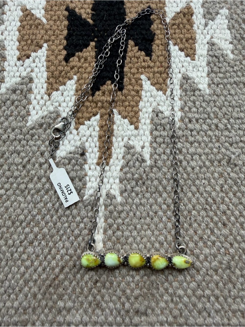 Palomino bar necklace sterling silver